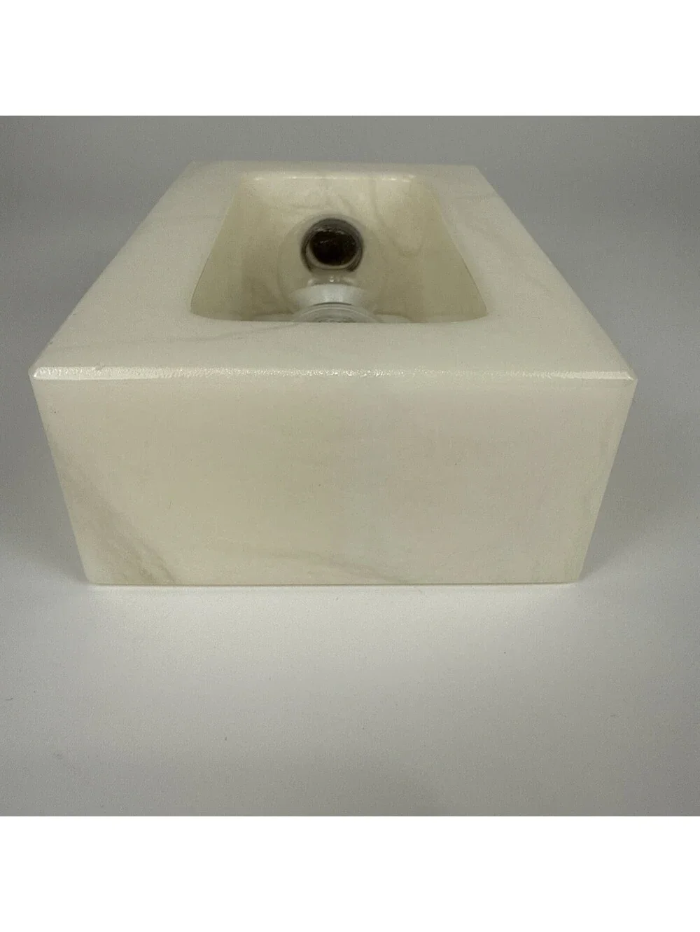 Modern Ivory Hourglass Timer • Rectangular Stone Frame Sand Timer Decor